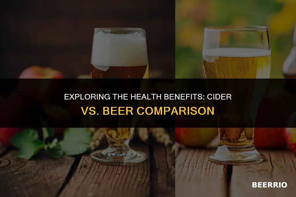 are ciders healthier than beer