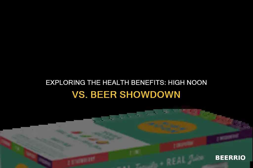 are high noons healthier than beer