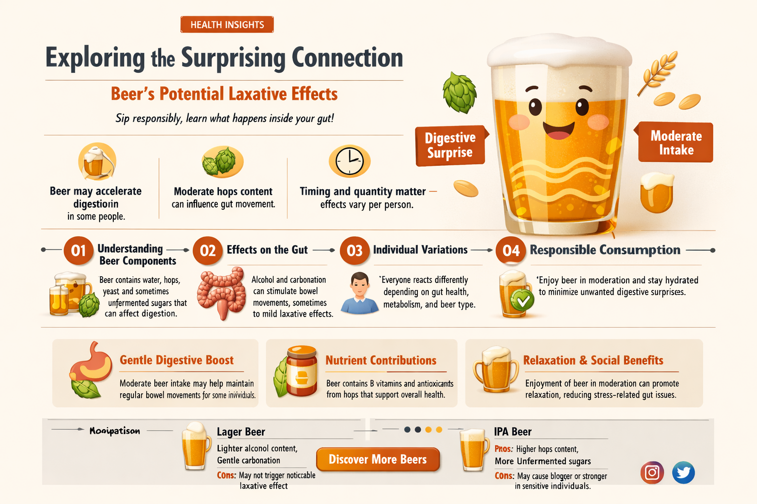 does beer work as a laxative