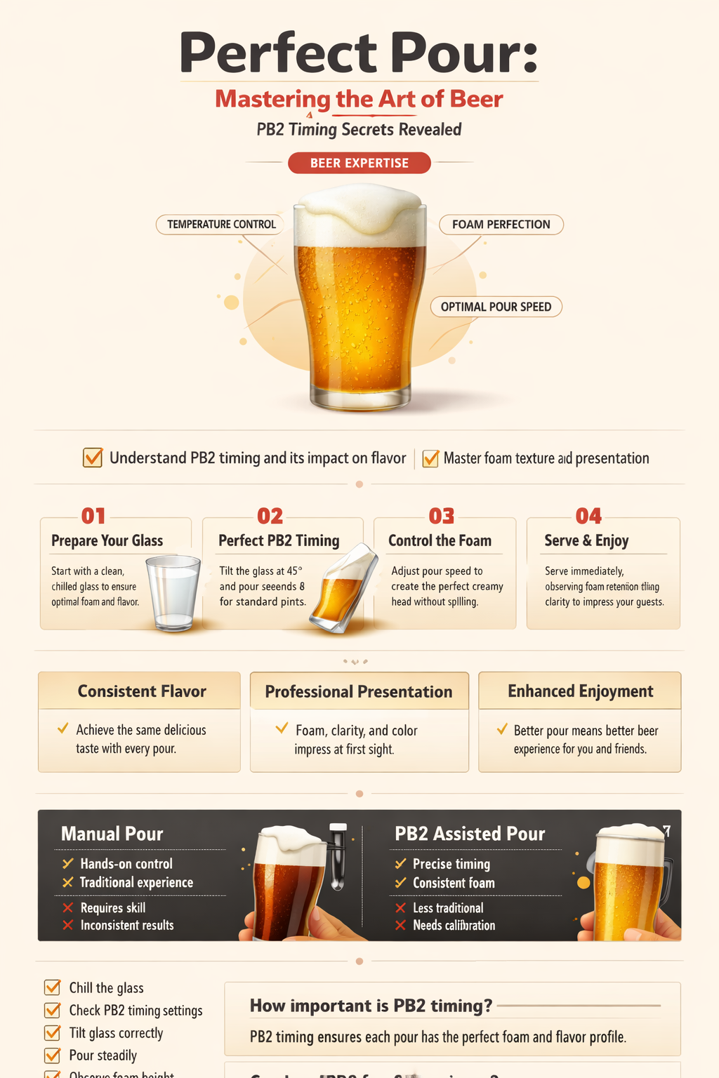 how long to leave a beer on pb2