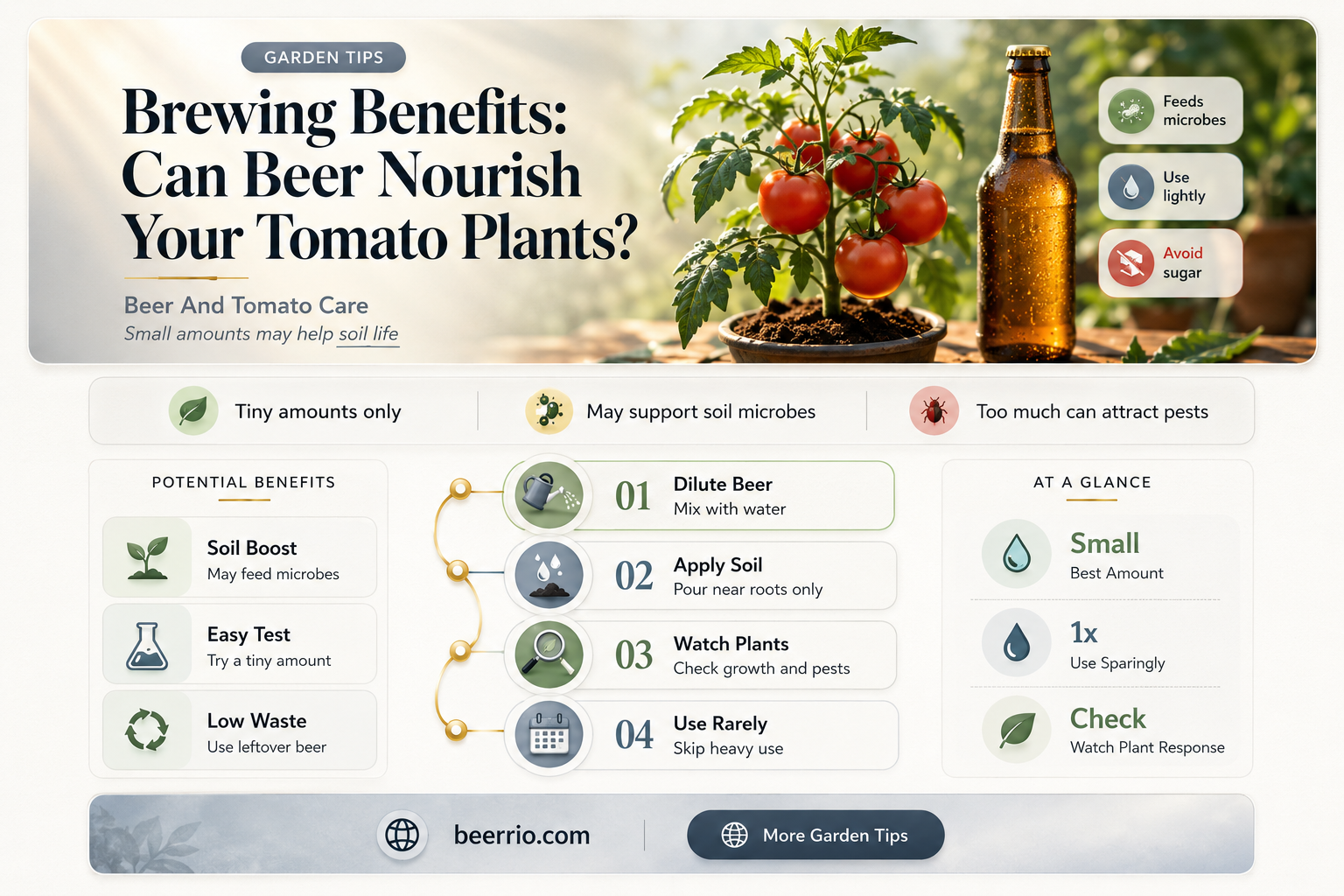 is beer good for tomato plants