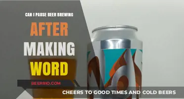 Exploring the Flexibility of Homebrewing: Can You Pause After the Mash?