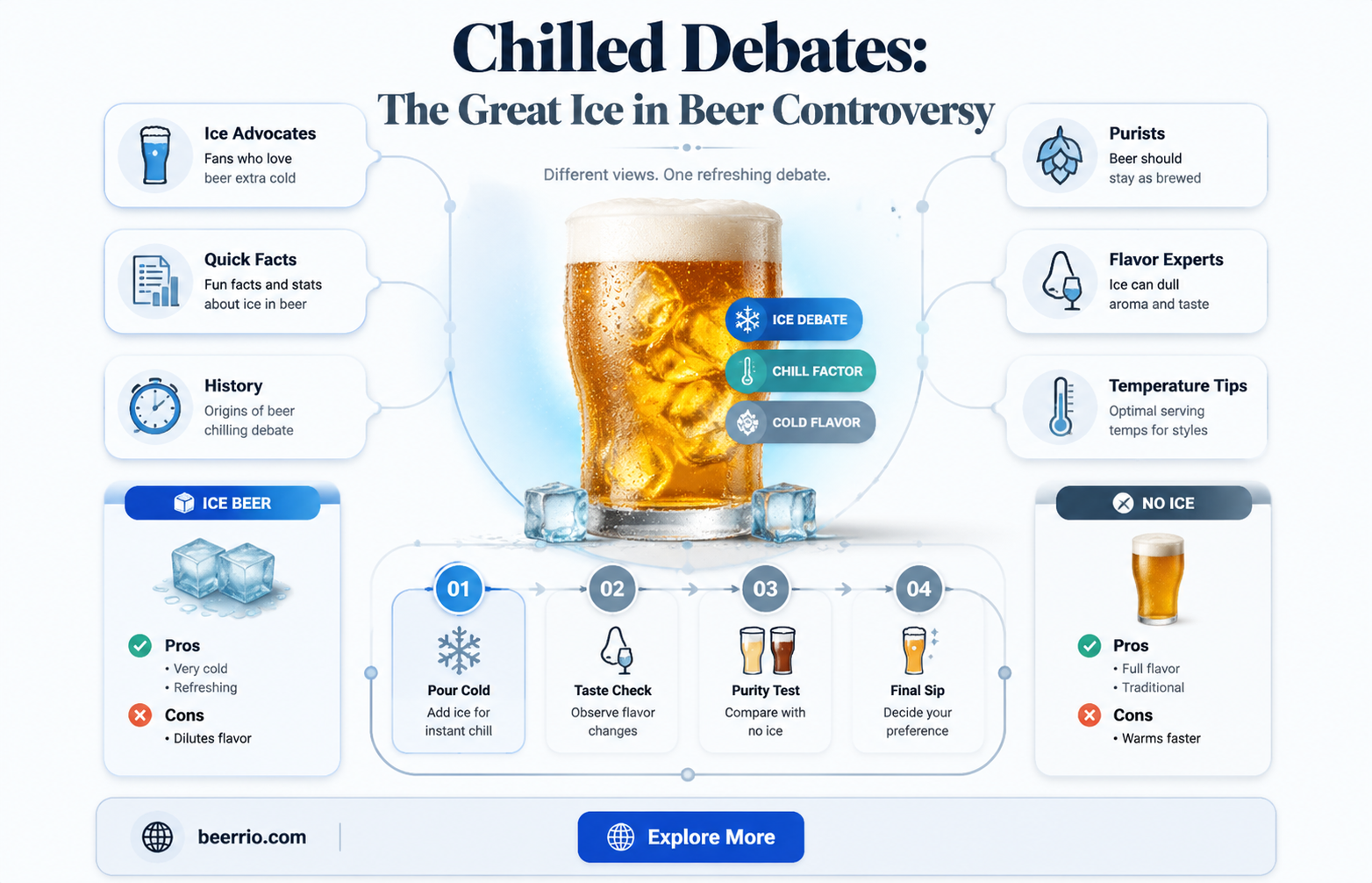 do people put ice in beer