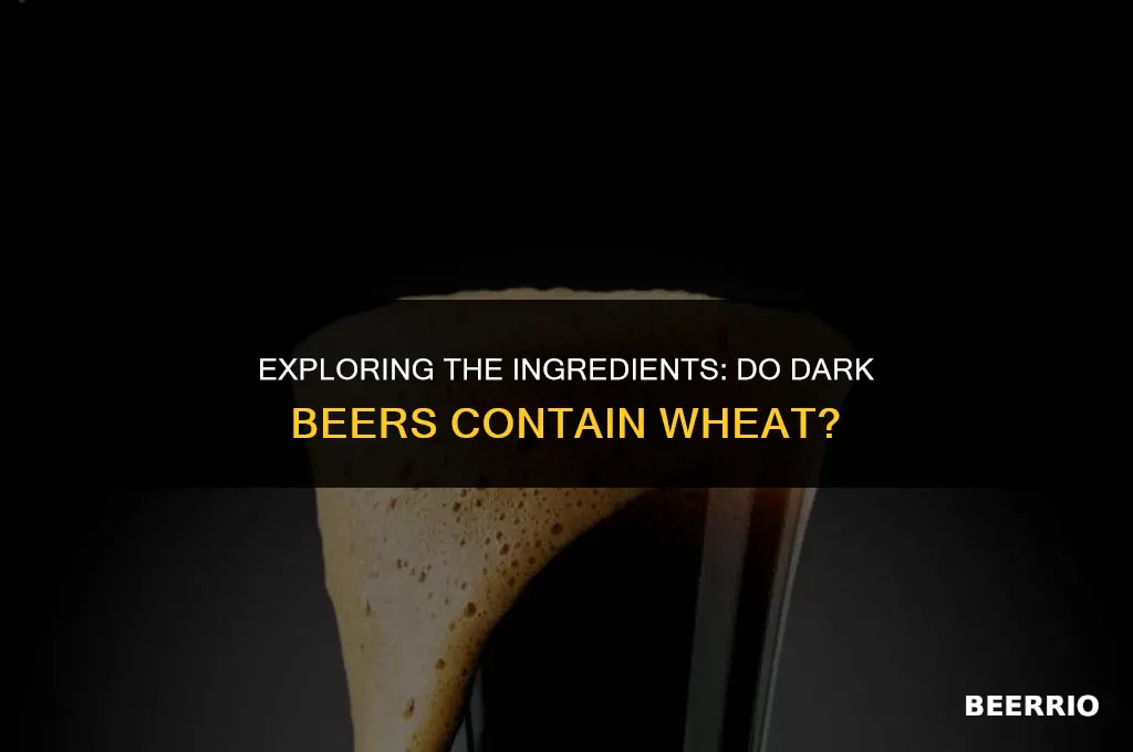 do dark beers have wheat