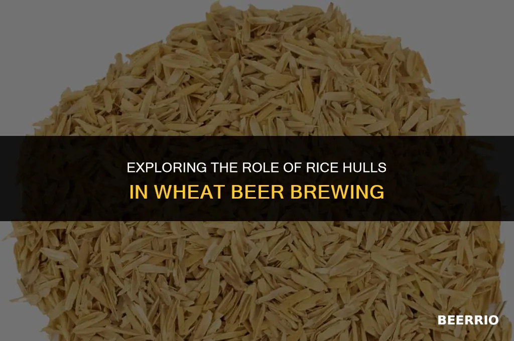 do I need rice hulls in a wheat beer