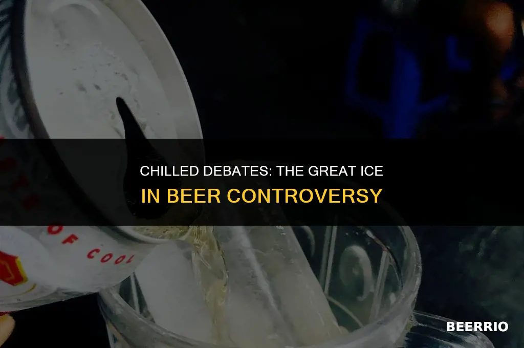 do people put ice in beer
