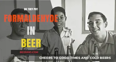The Truth About Formaldehyde in Beer: A Brewing Controversy