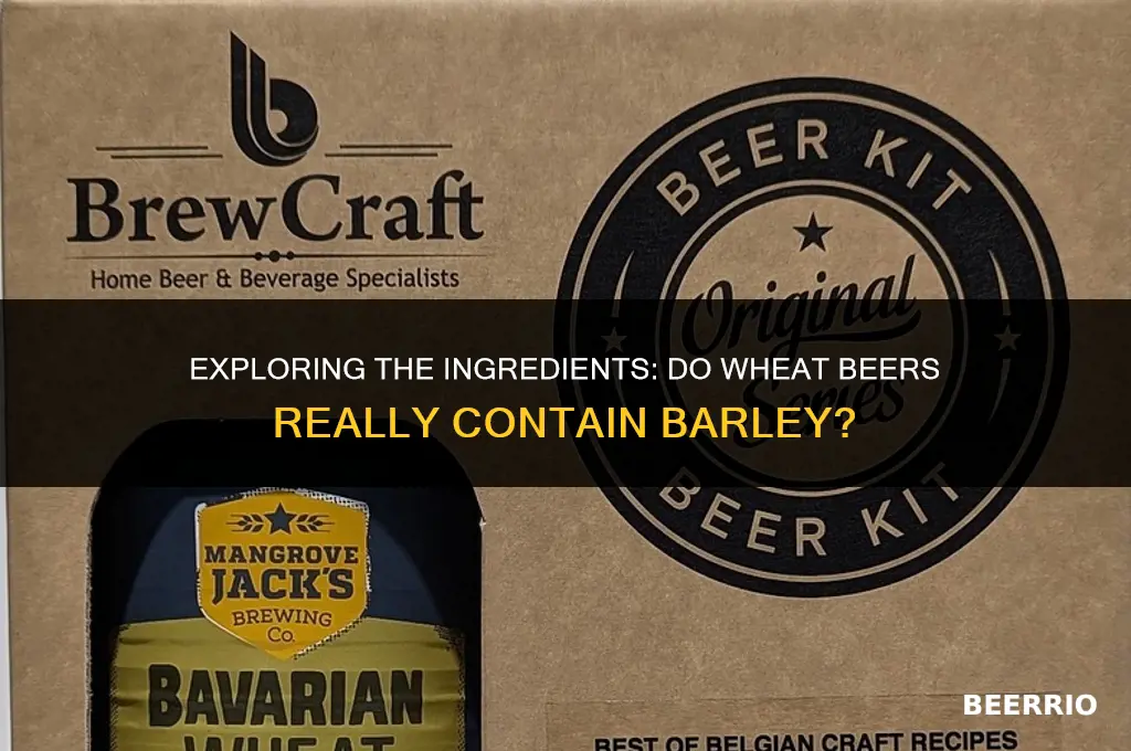 do wheat beers have barley