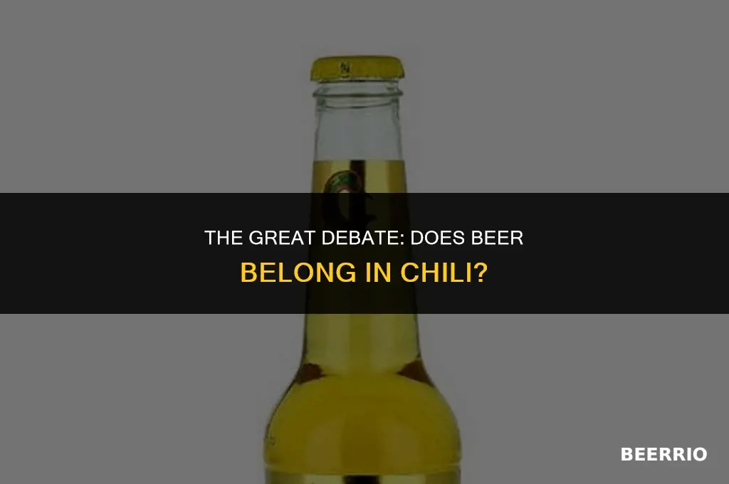 do you put beer in chili