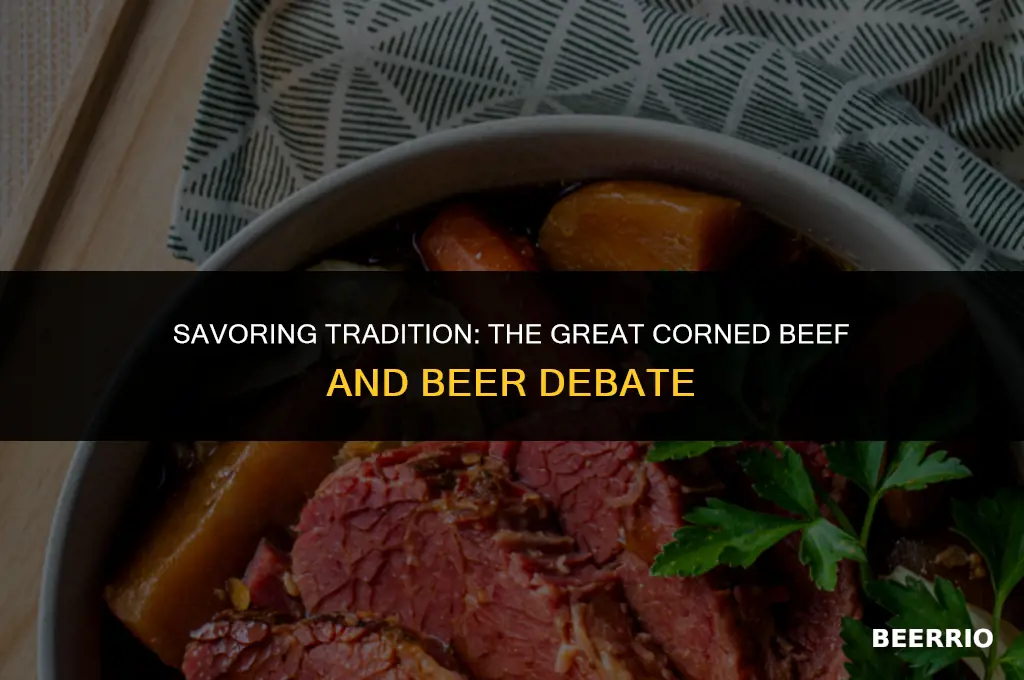 do you put beer in corned beef