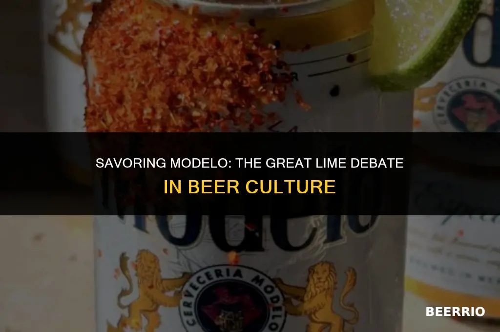 do you put lime in modelo beer