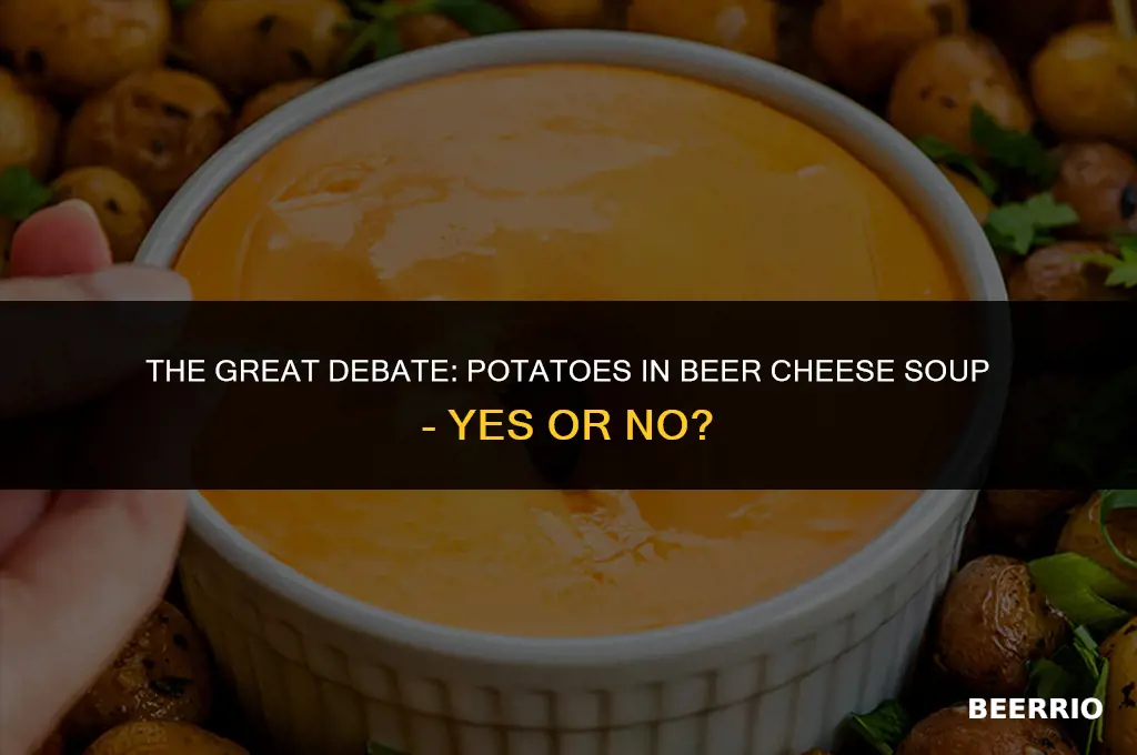 do you put potatoes in beer cheese soup