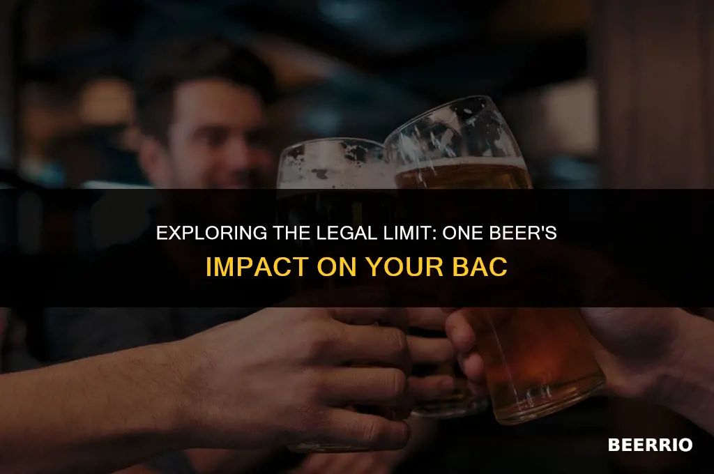does 1 beer put you over the legal limit
