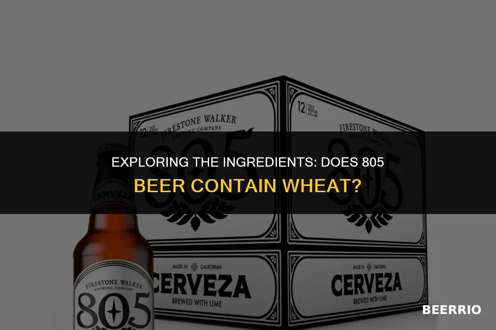 does 805 beer have wheat