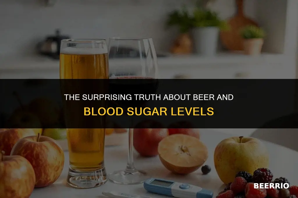 does beer drop blood sugar