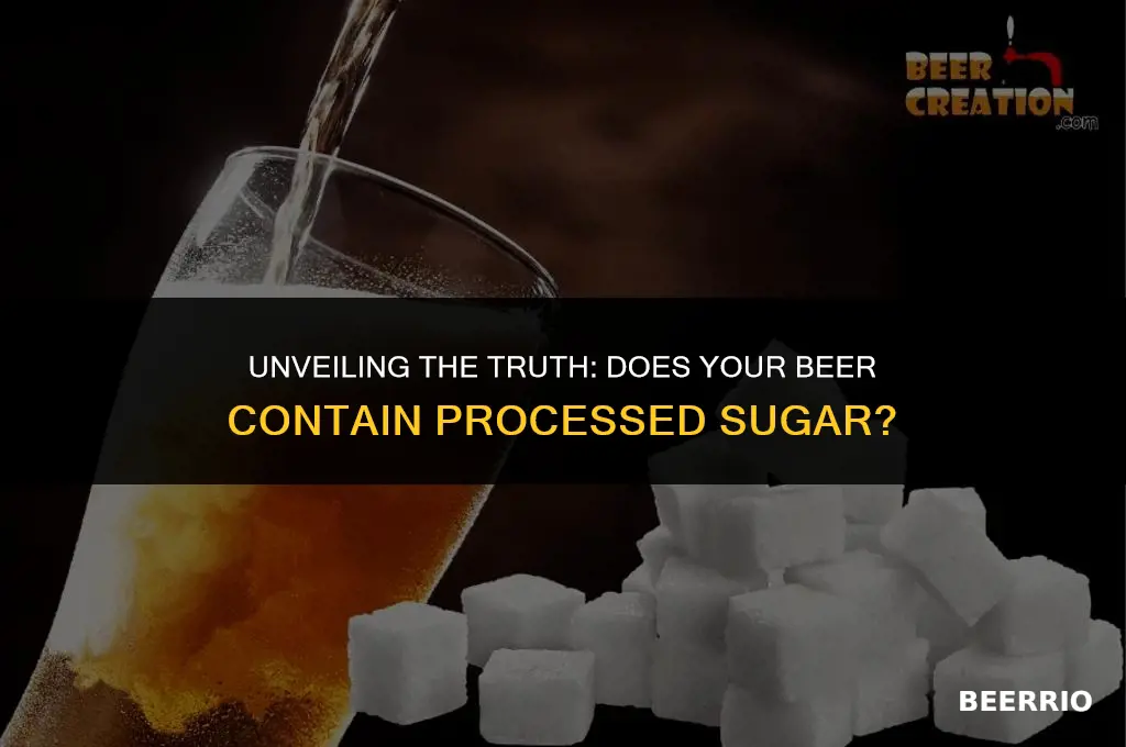 does beer have processed sugar