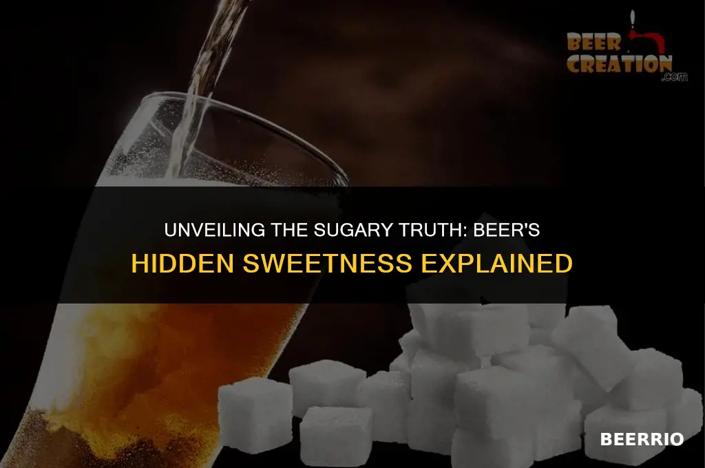 does beer have suger