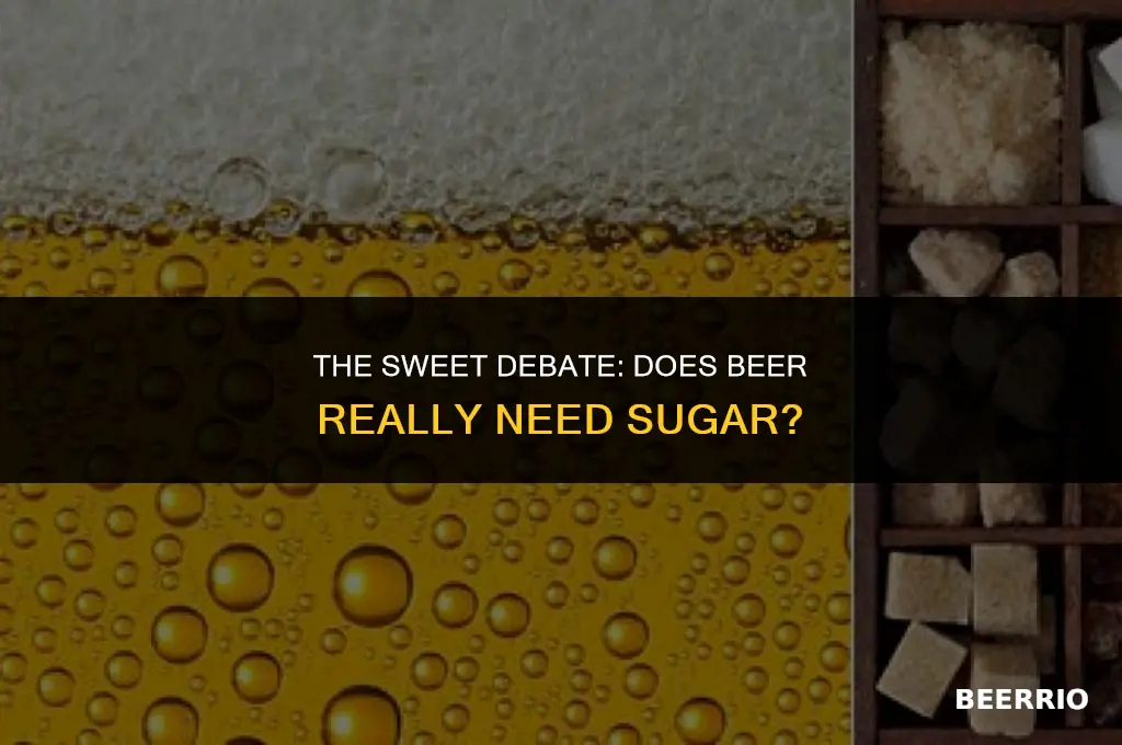 does beer need sugar