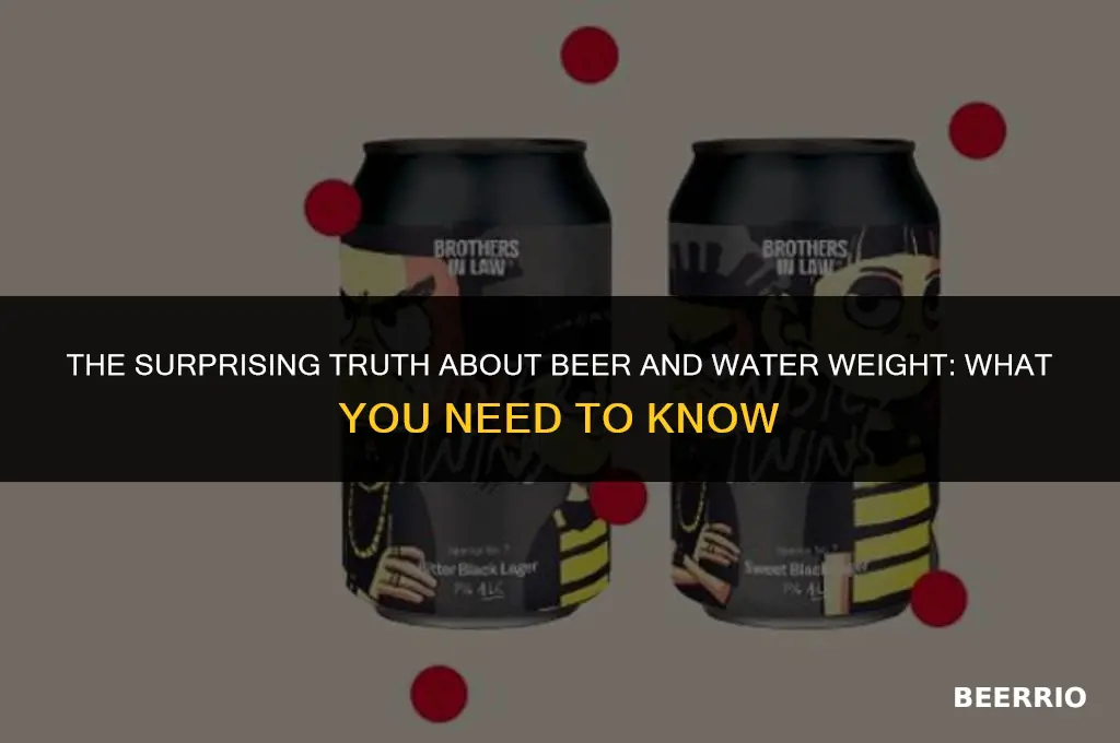 does beer put on water weight