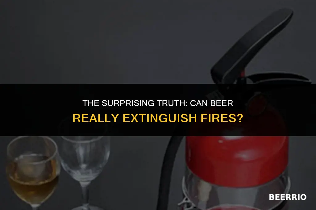 does beer put out fire