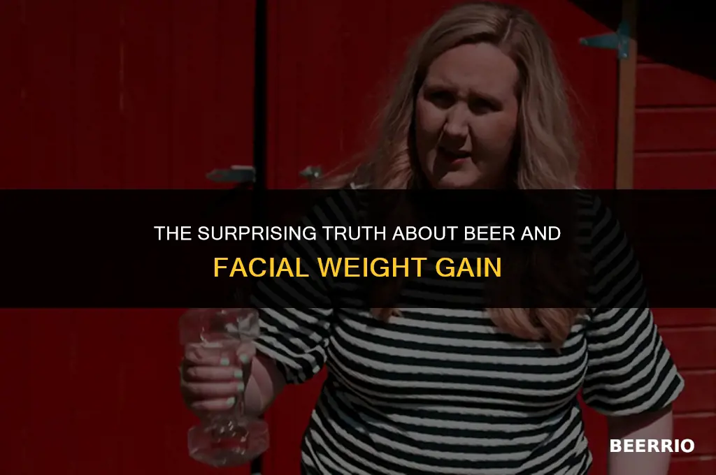 does beer put weight on your face