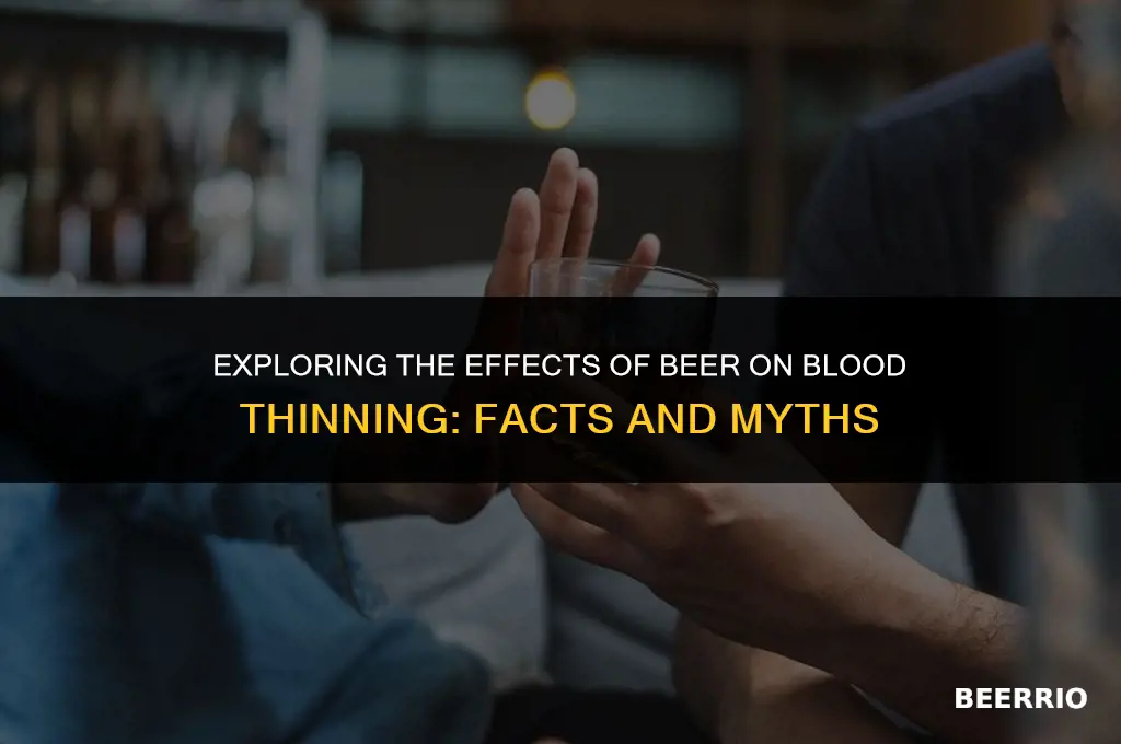 does beer work as a blood thinner