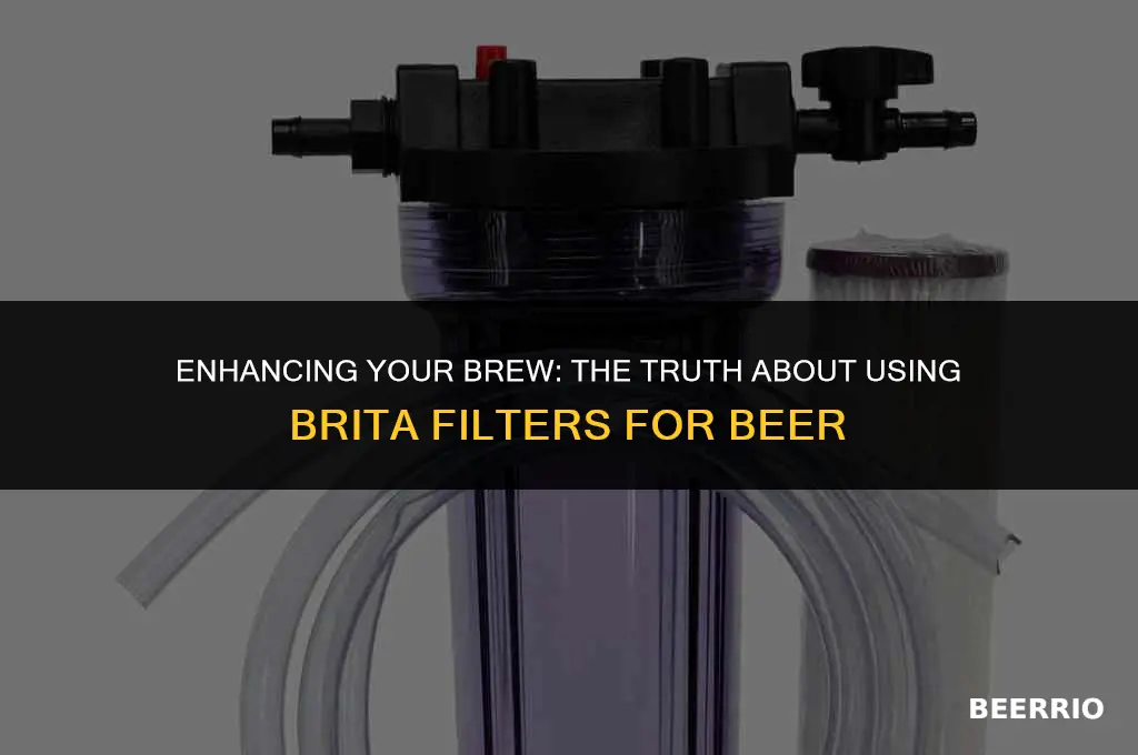 does brita water filter work for beer