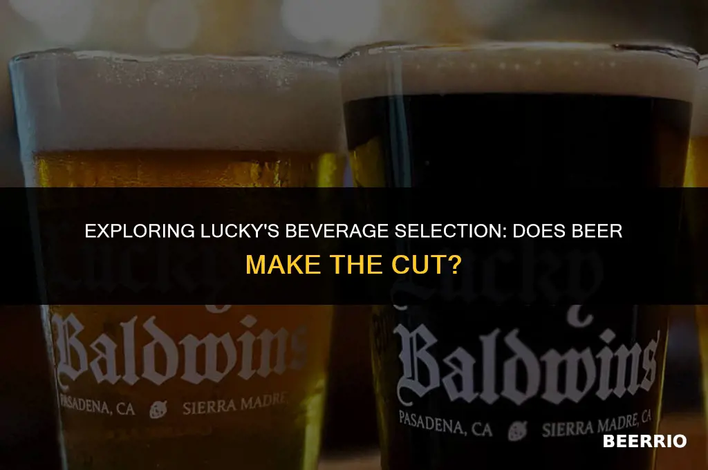 does lucky sell beer