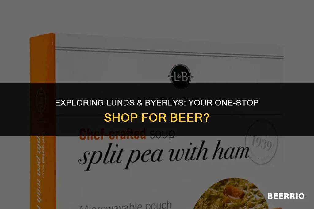 does lunds and byerlys sell beer