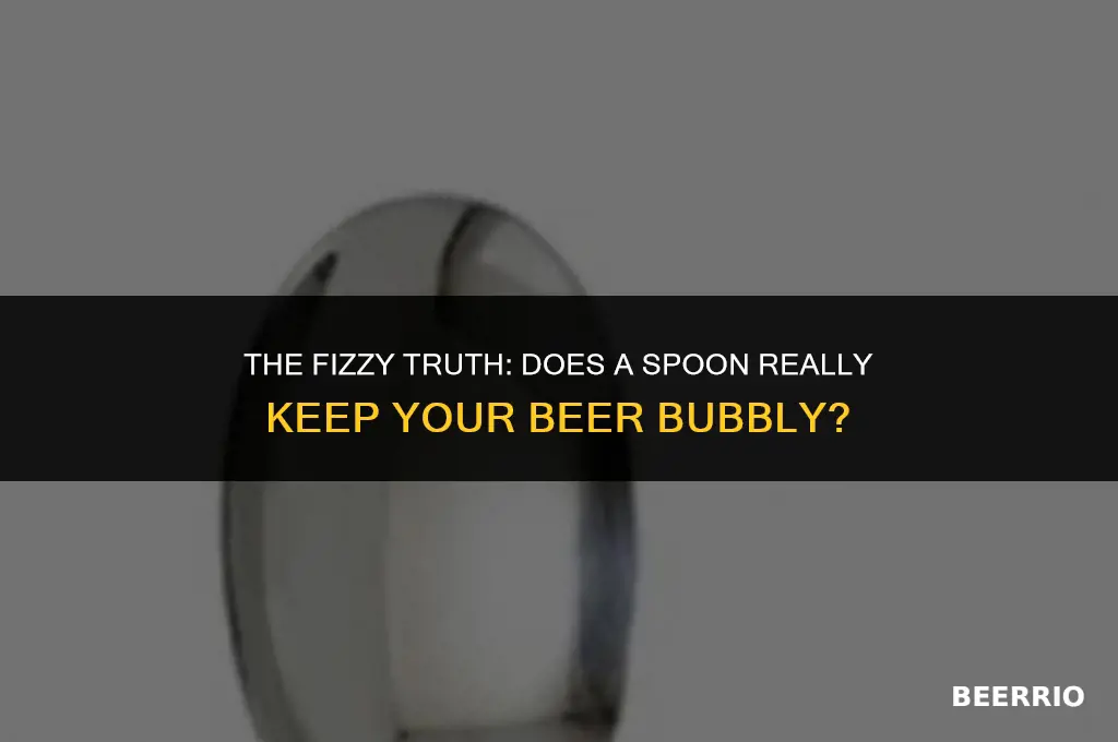 does putting a spoon in beer keep it fizzy