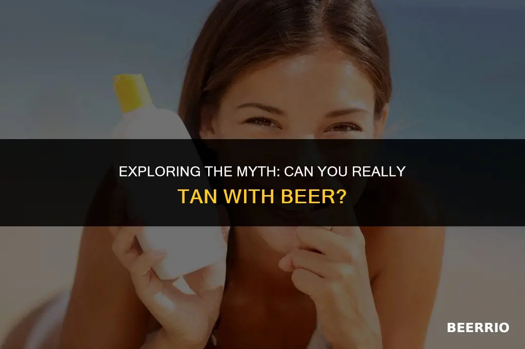 does tanning with beer work