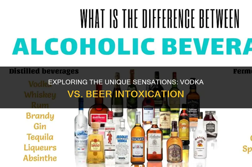 does vodka drunk feel different from beer