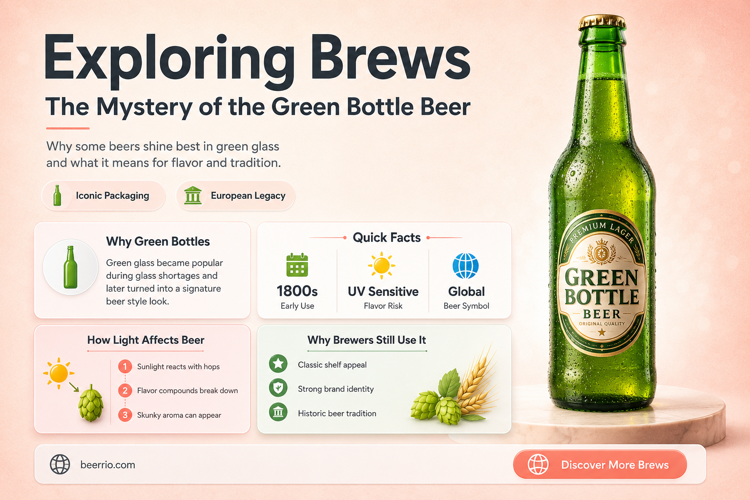 what beer comes in a green bottle