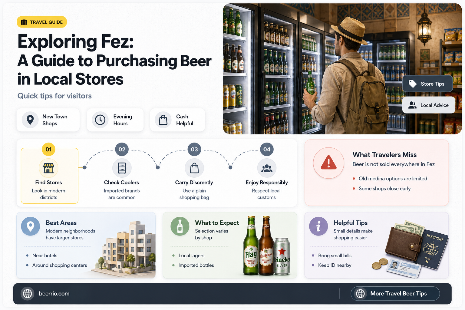can i purchase beer in fez stores
