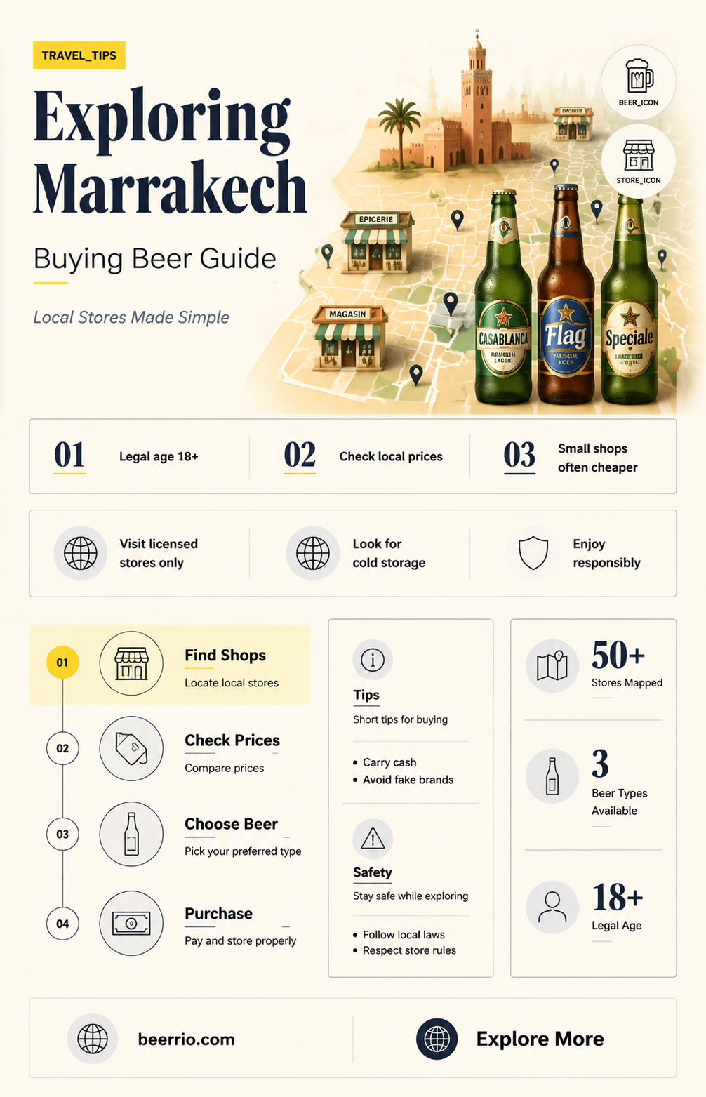 can i purchase beer in marrakech stores