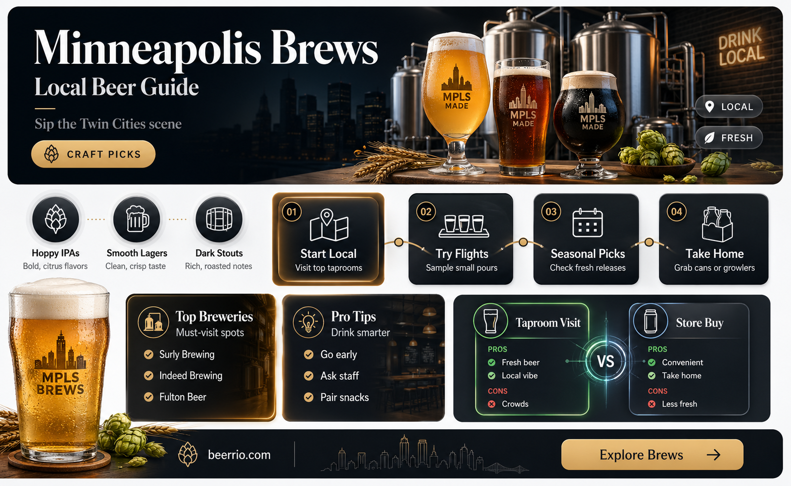 what beer is made in minneapolis