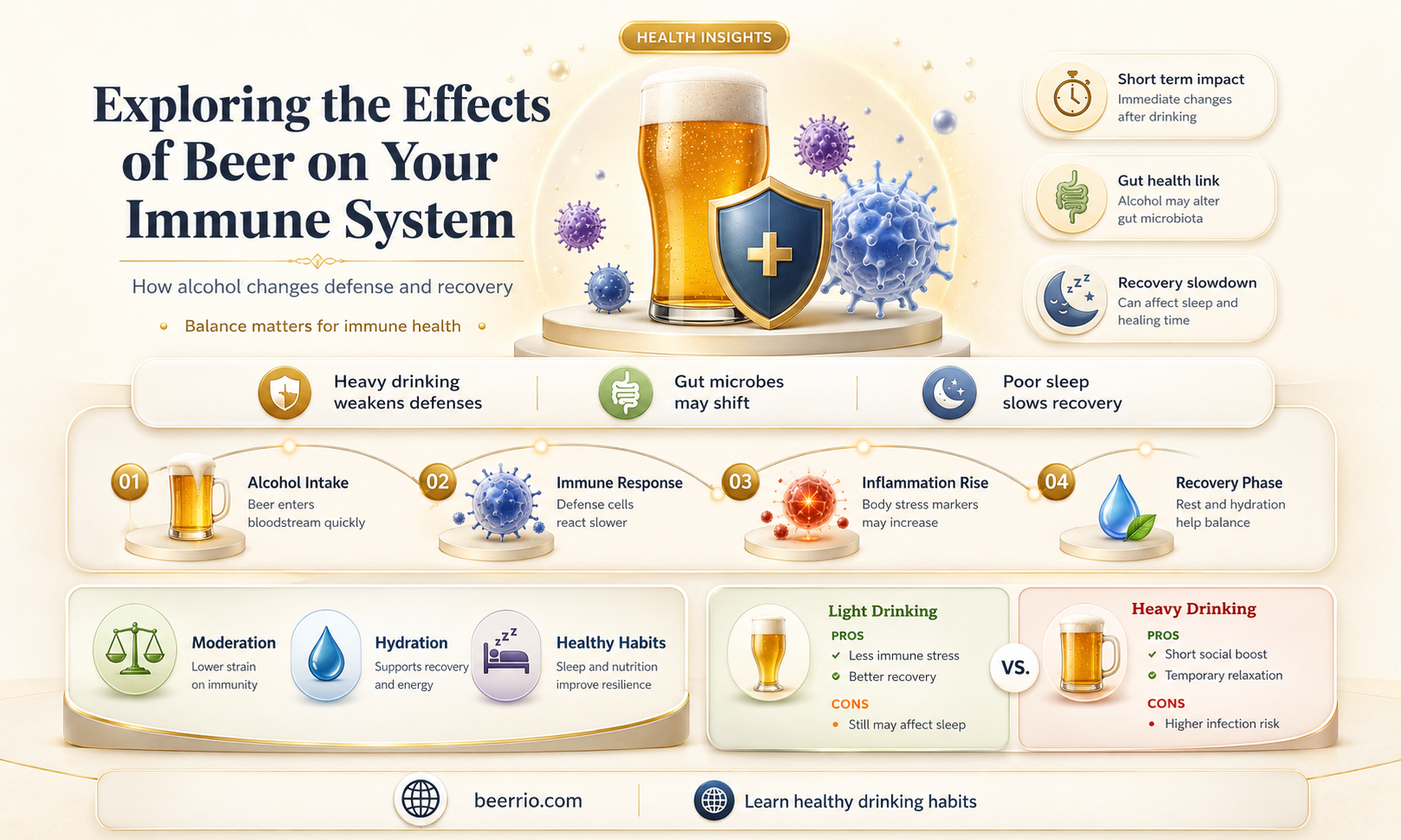 will beer weaken your immune system