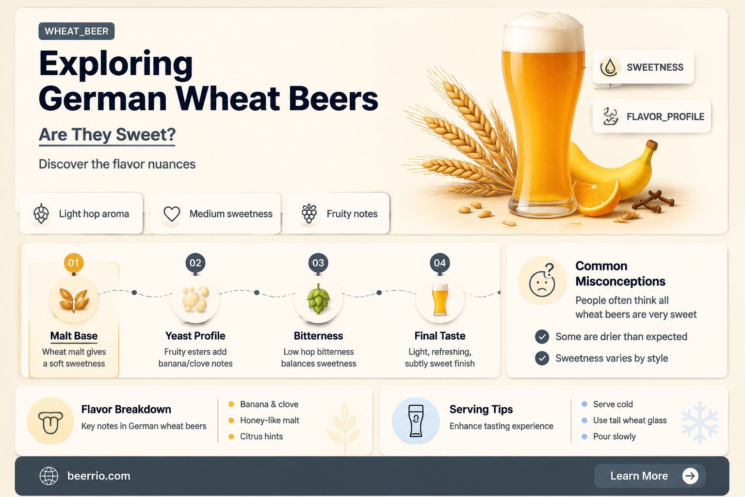 are german wheat beers sweet