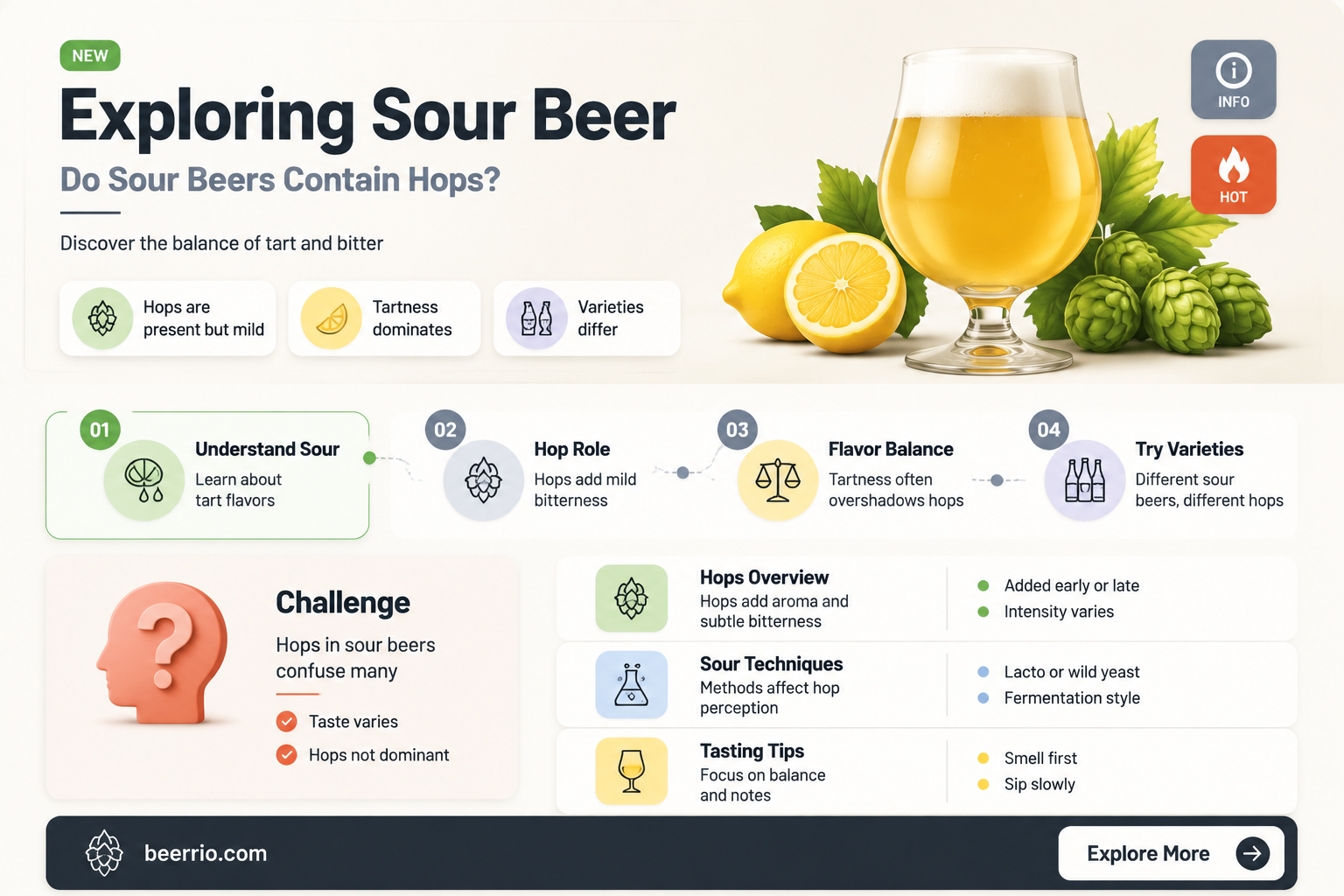are there hops in sour beers