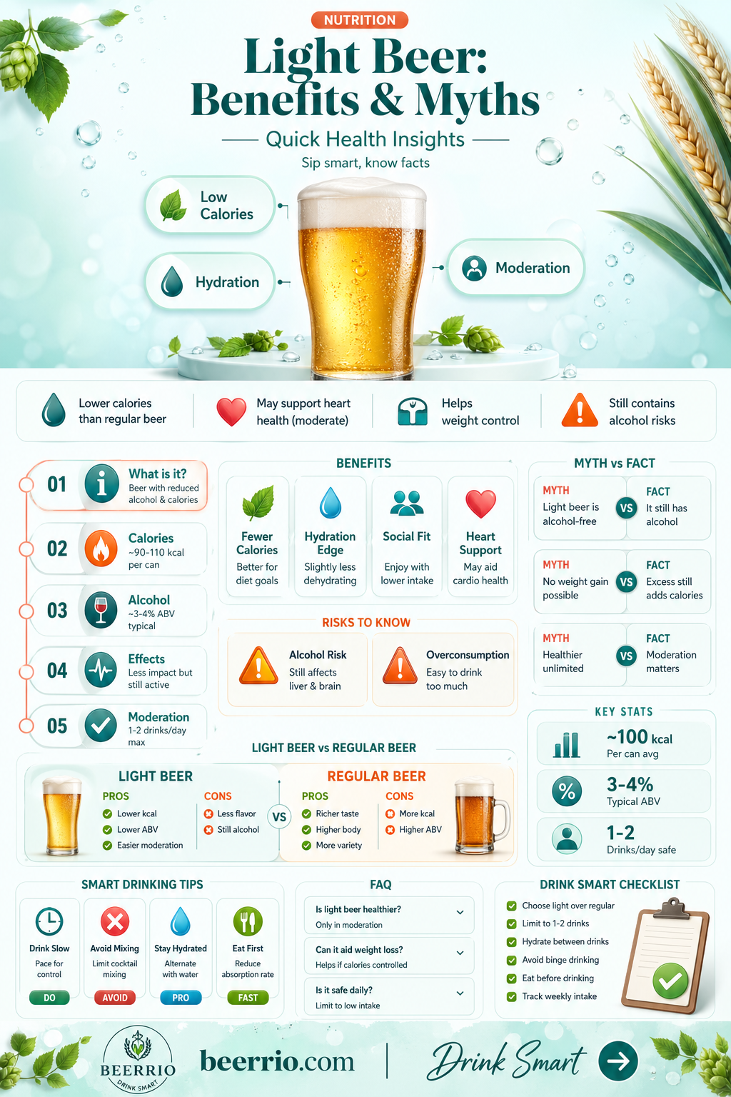 is light beer healthy for you