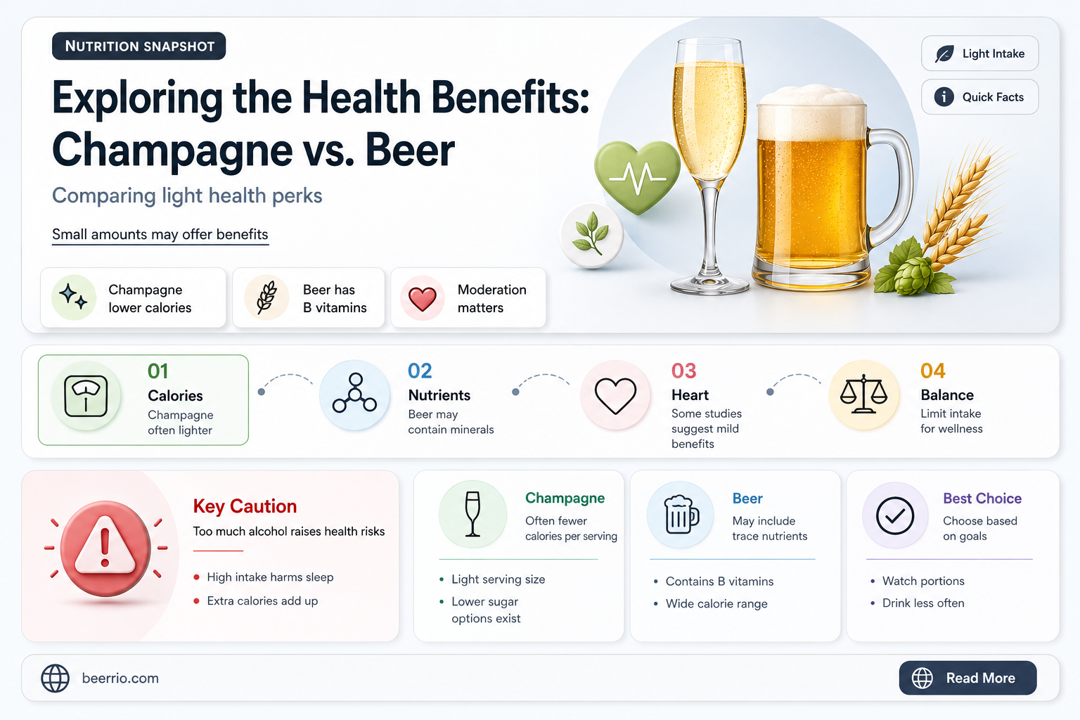 is champagne healthier than beer