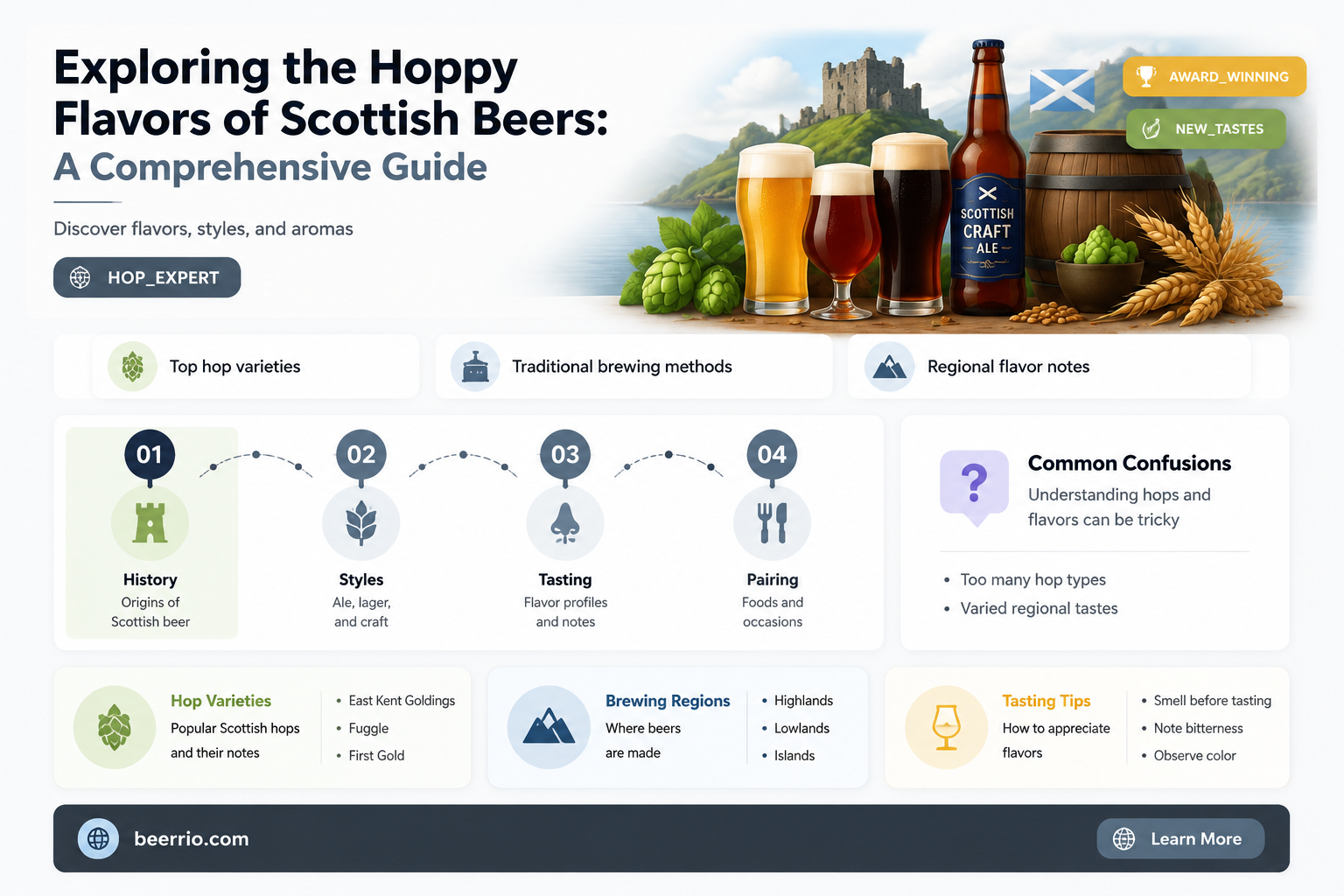 do scottish beers have more hops