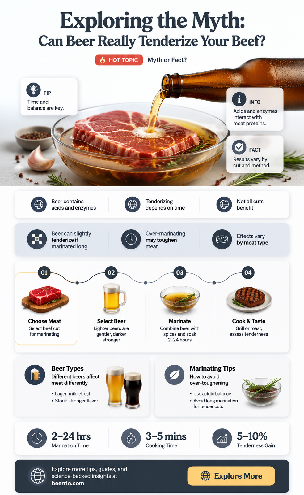 will beer tenderize beef