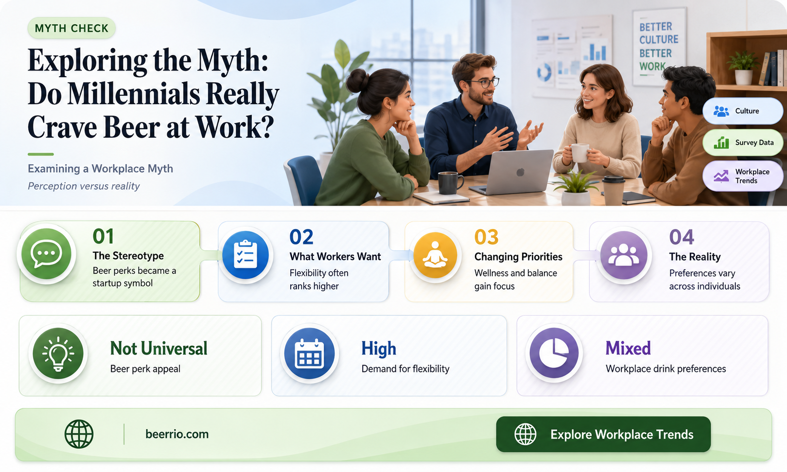 do millenials really want beer at work