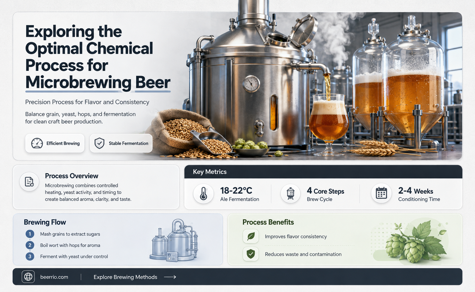what is the best chemical process of micro brewing beer
