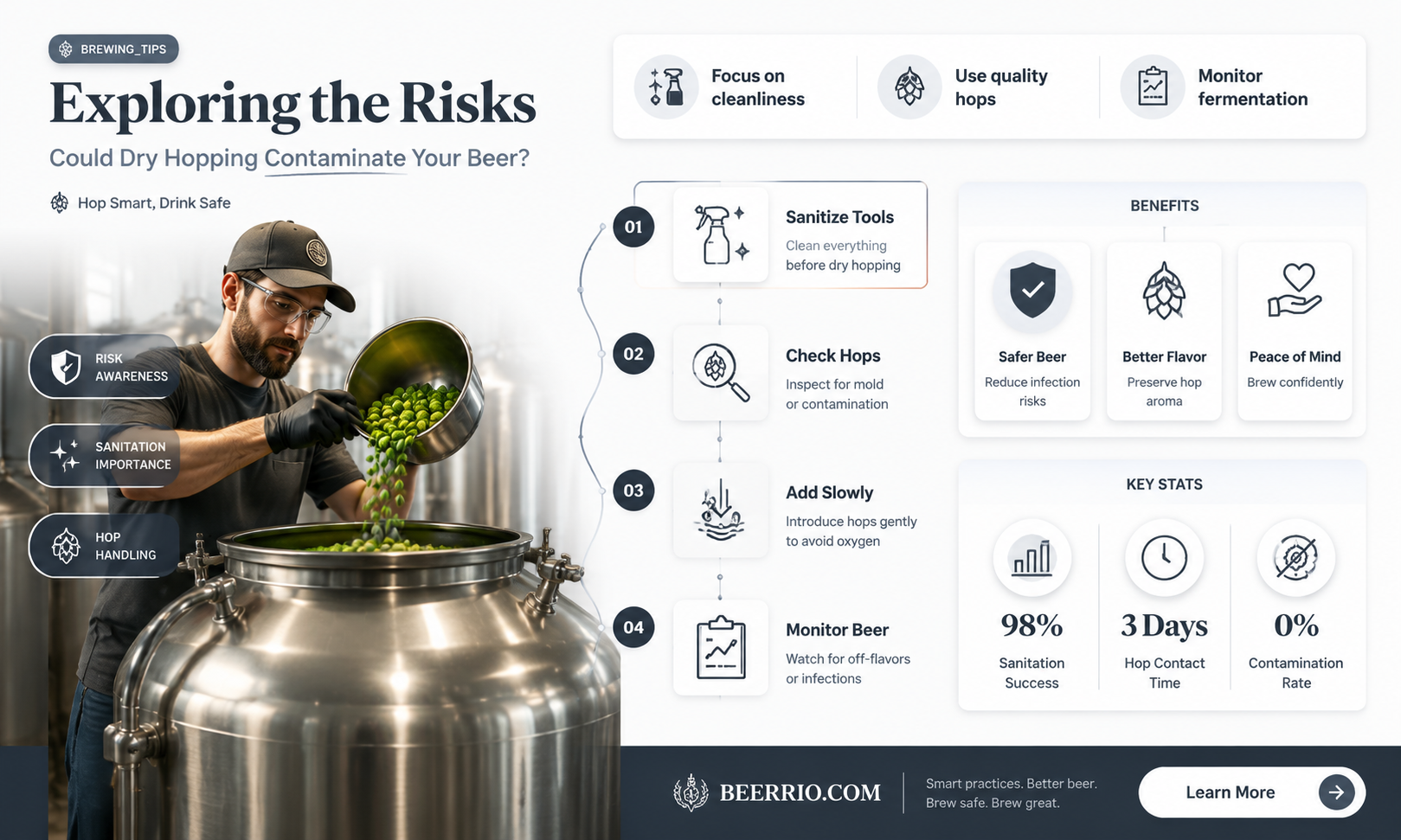 could dry hopping contaminate beer