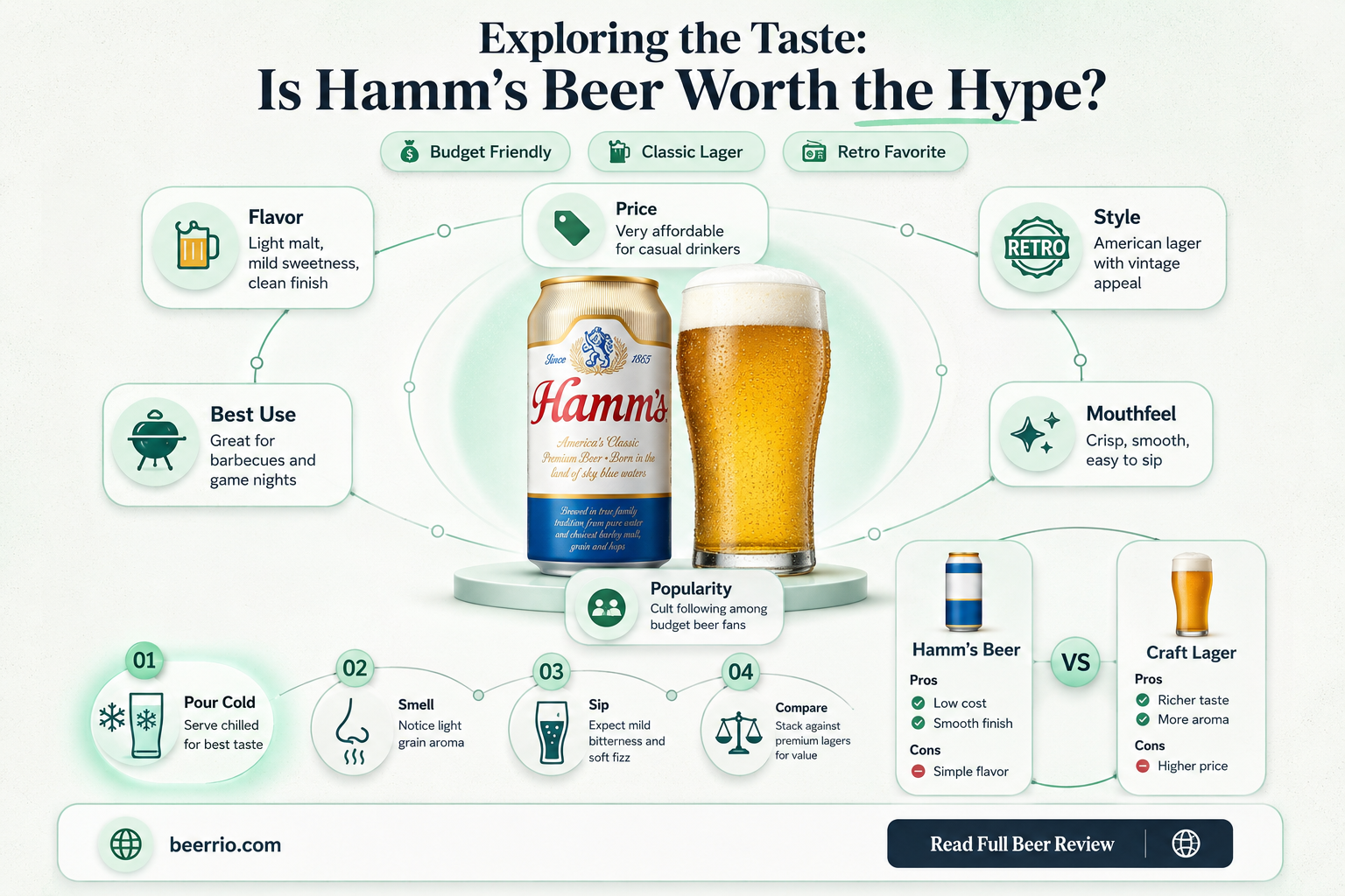 is hamms beer good