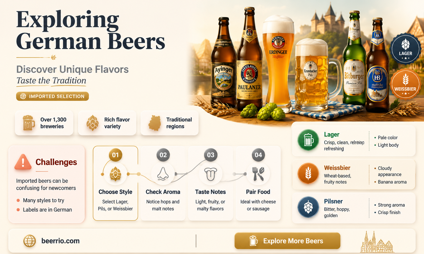 are imported german beers different