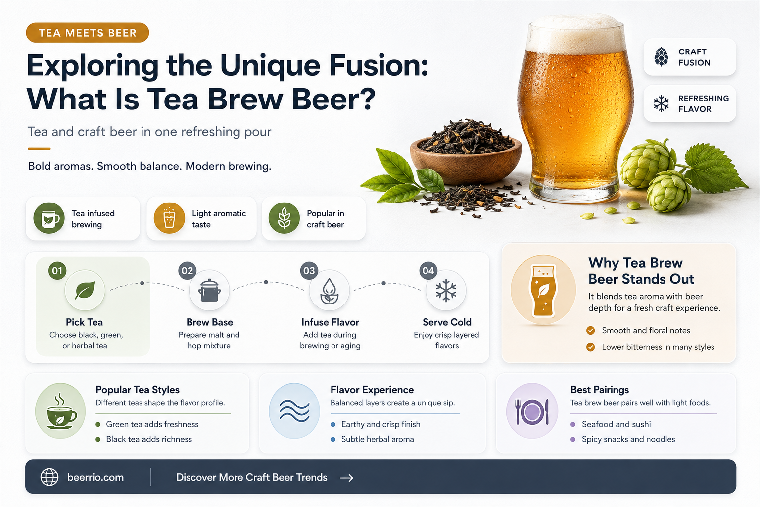 what is tea brew beer