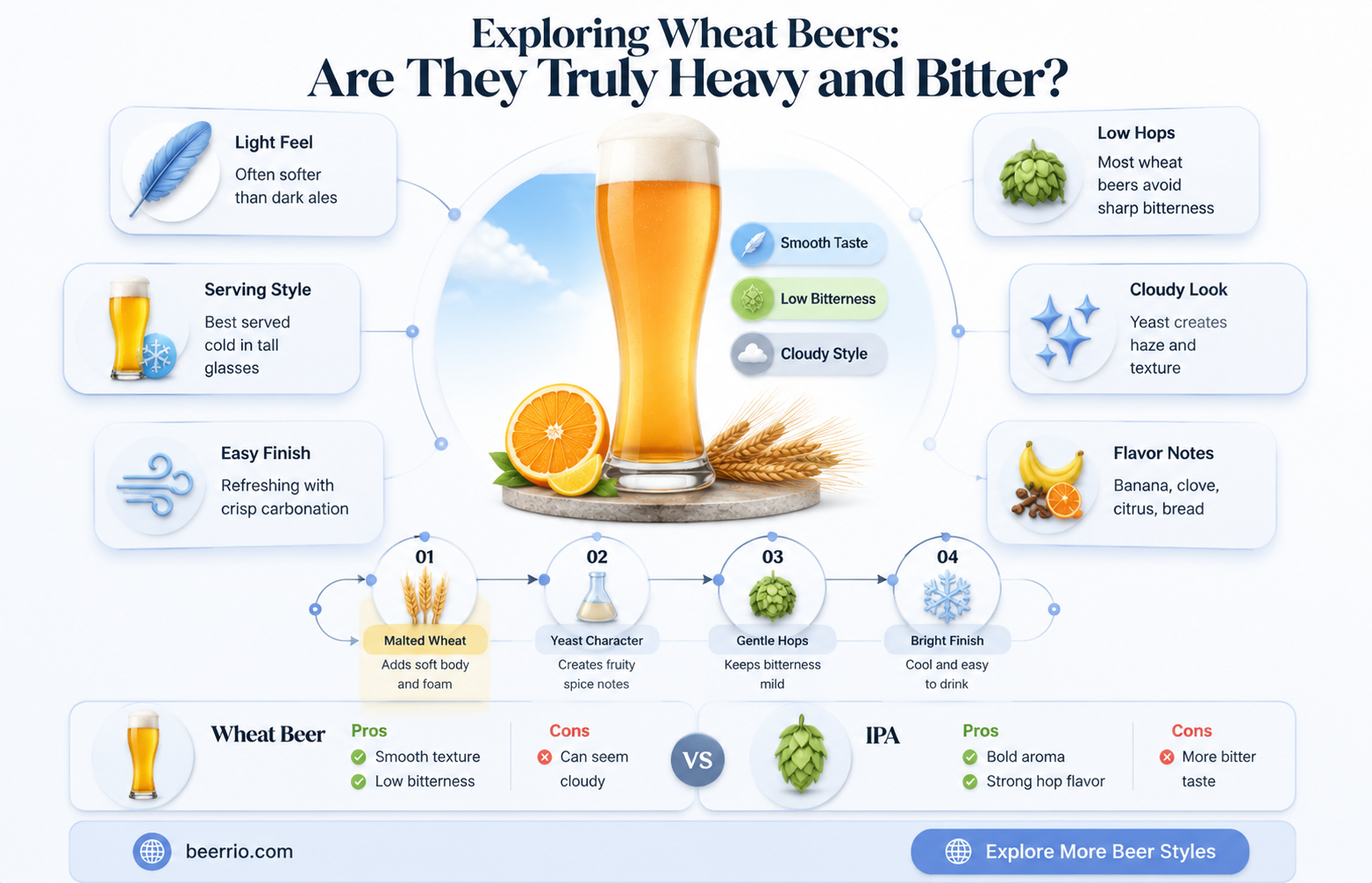 are wheat beers heavy and bitter